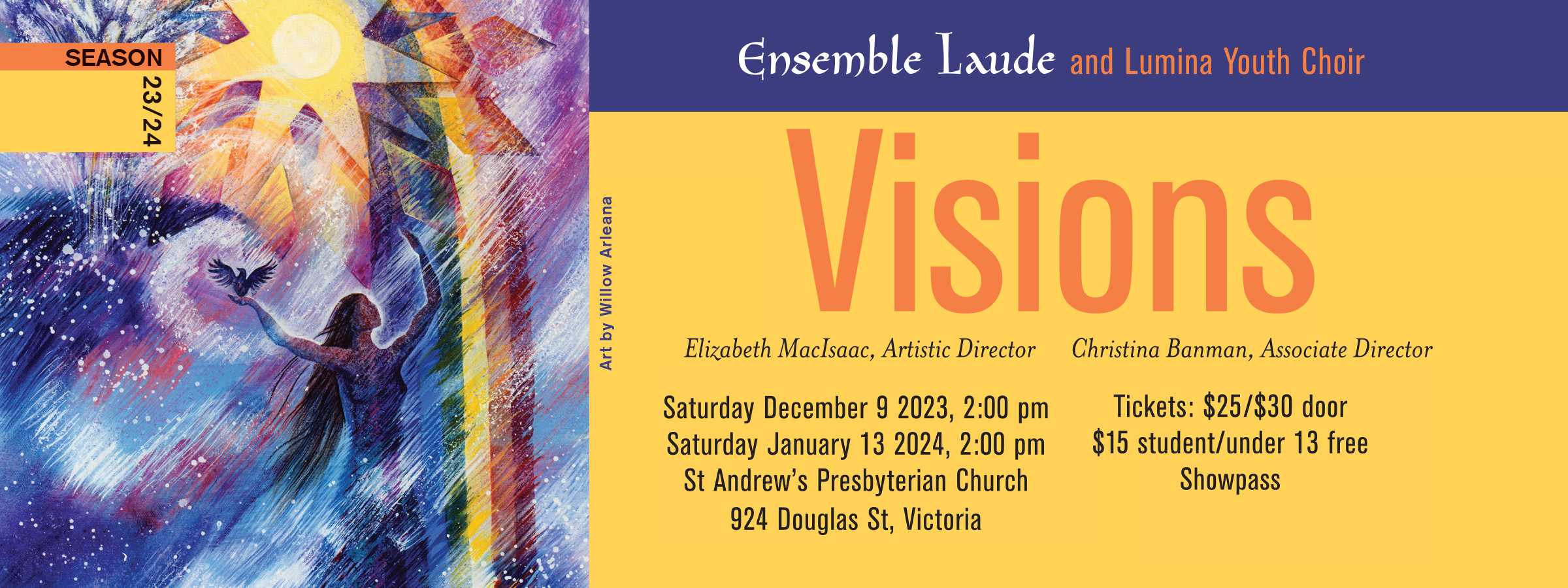 Banner image with information about the Ensemble Laude 